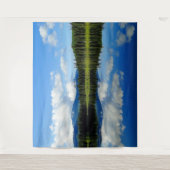 Spiegel Afbeelding Landschap Uitzicht wandtapijt Wandkleed (Voorkant)