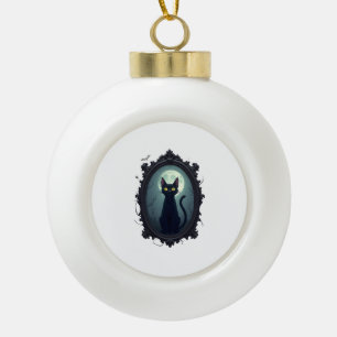 Spiegel met Geest Cat Keramische Bal Ornament