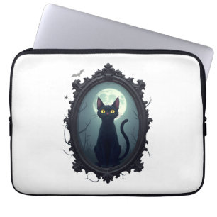 Spiegel met Geestenkat Laptop Sleeve