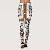 spiegel witte zwarte leggings lange tiener (Achterkant)