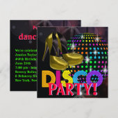 Spiegelbal Disco Dansfeest Uitnodigingen (Voorkant / Achterkant)