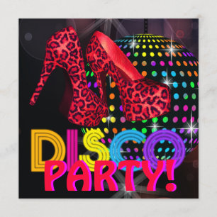 Spiegelbal Disco Dansfeest Uitnodigingen