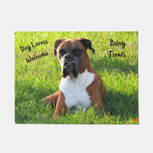 Spiegelen van de Boxer Dog - Hondenliefhebbers - D Deurmat (Voorkant)