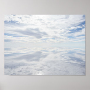Spiegeling van de lucht: Surrealistische zoutvlakt Poster