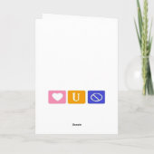 Spiegeltje op de muur kaart (Achterkant)