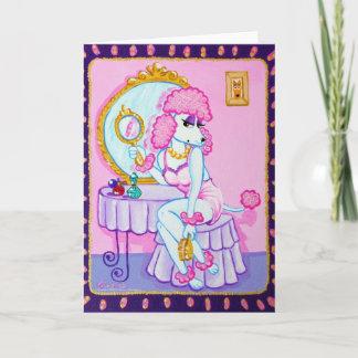 Spiegeltje, Spiegeltje op de wand wenskaart Kaart