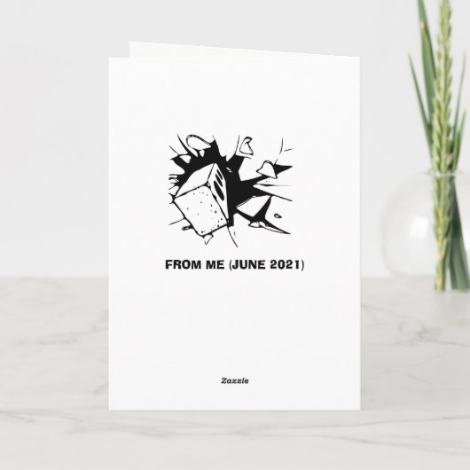 Spiegeltje, spiegeltje, wat is er grappig op deze kaart (Achterkant)