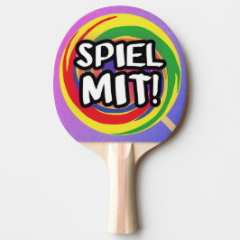 Spiel mit Tischtennisschläger Tafeltennisbatje