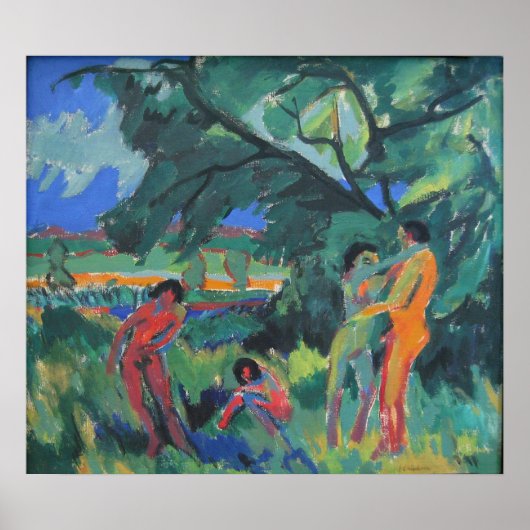 Spielende nackte Menschen Poster (Voorkant)
