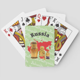 Spielkarten Babuschka Matrjoschka Matryoshka Pokerkaarten