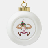 Spier Elf Keramische Bal Ornament (Voorkant)