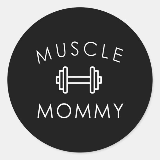 Spier Mama Gym Ronde Sticker (Voorkant)