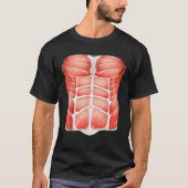 Spier Man Lichaam Menselijke Anatomie Grappige Hal T-shirt (Voorkant)
