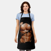 Spier onder kleren schort (Gedragen)