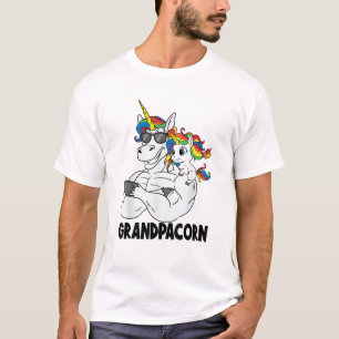 Spier-Opa-Eenhoorn Oude Opa Grandpacorn Grappig  T-shirt