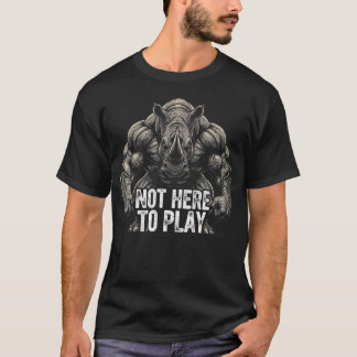 Spier Rhino Krachttraining Fitnesscentrum Workout  T-shirt