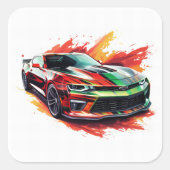 Spierauto Vierkante Sticker (Voorkant)