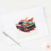 Spierauto Vierkante Sticker (Envelop)
