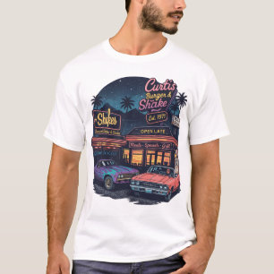 Spierauto Vintage 90s Stijl Grafische T-shirt
