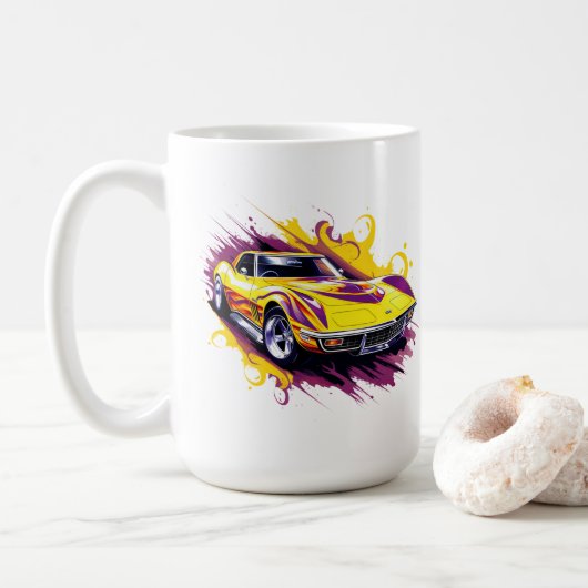 Spierballenauto Koffiemok (Met donut)