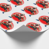 Spierbundel met baard cadeaupapier (Hoek)