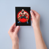 Spierbundel met baard flyer (Hand)
