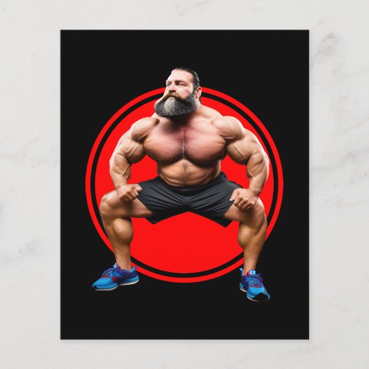 Spierbundel met baard flyer (Voorkant)
