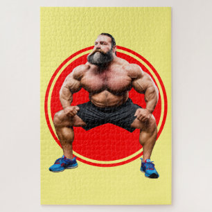 Spierbundel met baard legpuzzel