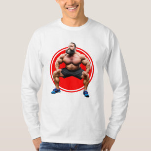 Spierbundel met baard t-shirt