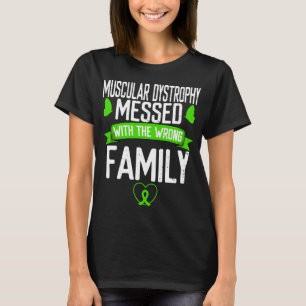 Spierdystrofie familie Groene lint bewustzijn T-shirt