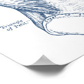  spieren blauw (1890) poster (Hoek)