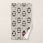 Spieren - Bone White en Bat Black Bad Handdoek (Handdoek)