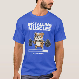 Spieren installeren Even geduld buldog Fitness Gym T-shirt