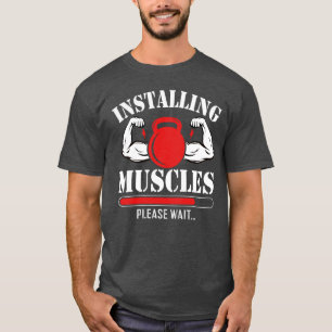 Spieren installeren even wachten  t-shirt