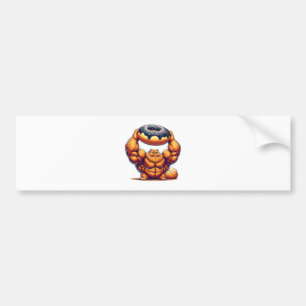 Spierkat die Donut optilt Bumpersticker