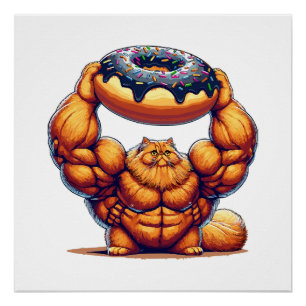 Spierkat die Donut optilt Perfect Poster