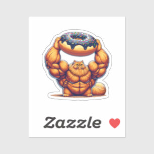 Spierkat die Donut optilt Sticker