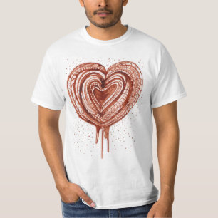 Spierpomp (hart) tekening t-shirt