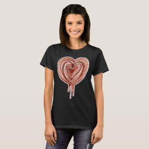 Spierpomp (hart) tekening t-shirt