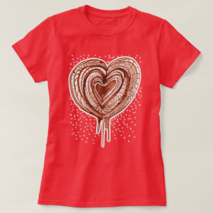 Spierpomp (hart) tekening t-shirt
