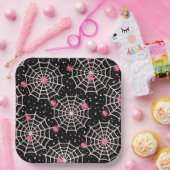 Spiers en webs papieren bordje (Feest)