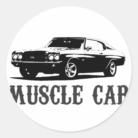  spierwagen ronde sticker (Voorkant)