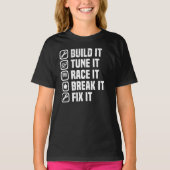 Spierwagen V8 Turbocompressor Afstempeling auto T-shirt (Voorkant)