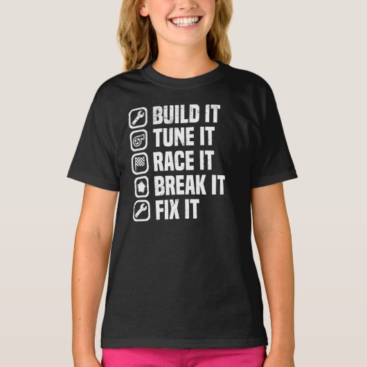 Spierwagen V8 Turbocompressor Afstempeling auto T-shirt (Voorkant)