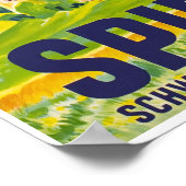 Spiez, Suisse, Affiche de voyage (Coin)