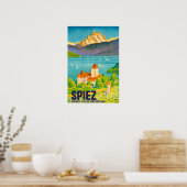Spiez, Suisse, Affiche de voyage (Cuisine)
