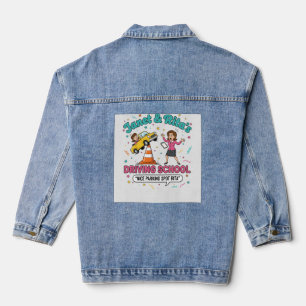 Spijkerjack Funny Rijschoolinstructeur Denim Jacket