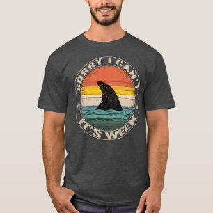 spijt me dat ik zijn weke, grappige haai voor Man T-shirt