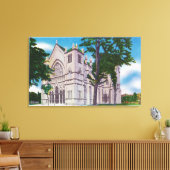 Spijtig Uitzicht van St. Joseph's kathedraal Canvas Afdruk (Insitu (Woonkamer))