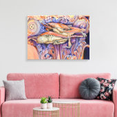 Spike en Curly Spelen Label Canvas Afdruk (Insitu (Woonkamer))